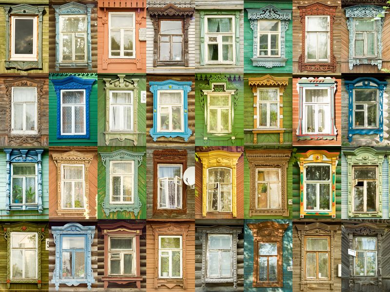 Die Fenster in unserem Haus